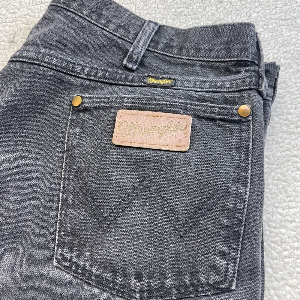 Wrangler Jeans Mens 40x32 Black Cowboy Cut Straight Denim 13MWZBK Made in USA
